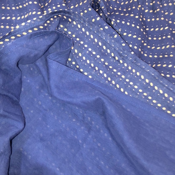 J Crew size medium blue summer cotton dress - Picture 4 of 5